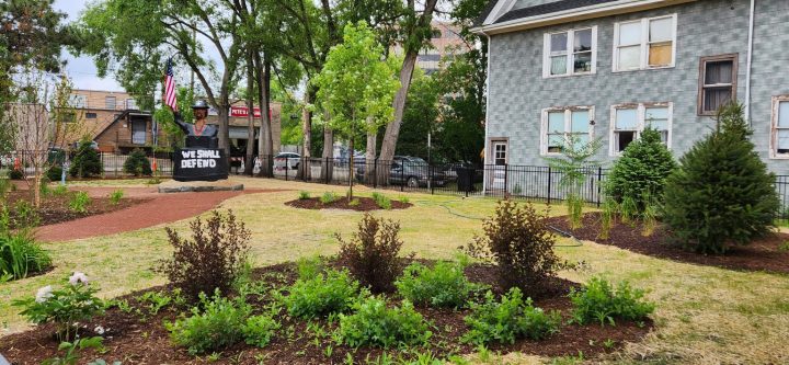 New art sculpture installed in garden in Jefferson Park